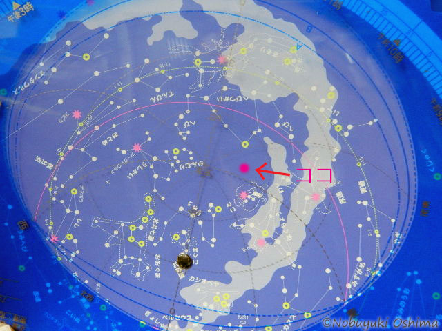 東京都2025年7月28日(20時15分ごろ)の星座早見盤2