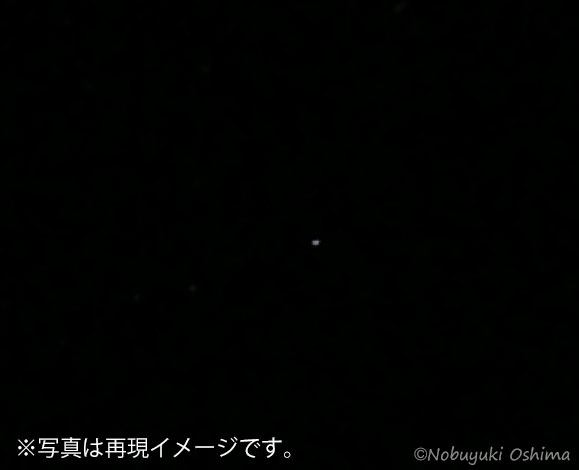 UFO?不思議な光を見た-2025年7月28日東京都板橋区上空(20時15分ごろ)再現イメージ6